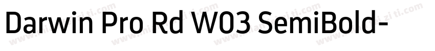 Darwin Pro Rd W03 SemiBold字体转换